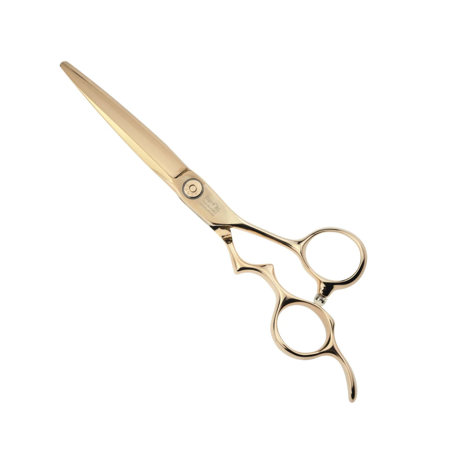 Above ErgoS Rosegold Swivel Hair Cutting Shears