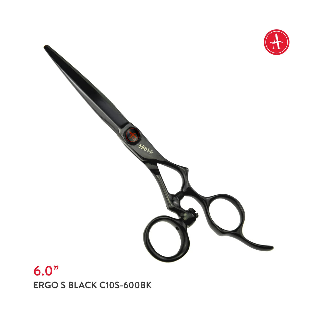 Above Ergo S Swivel Black Hair Cutting Shears