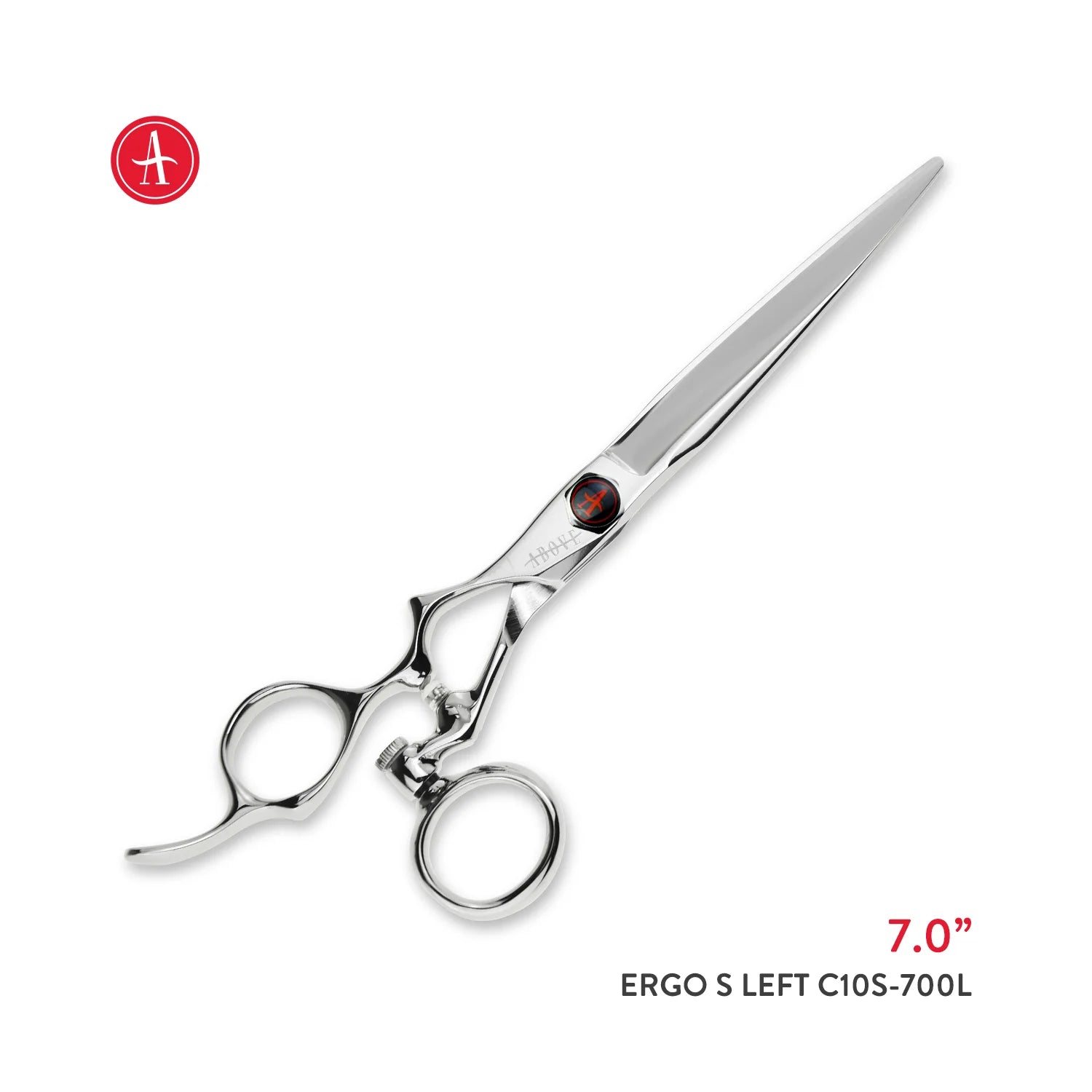 Above ErgoS Left Swivel Hair Cutting Shears