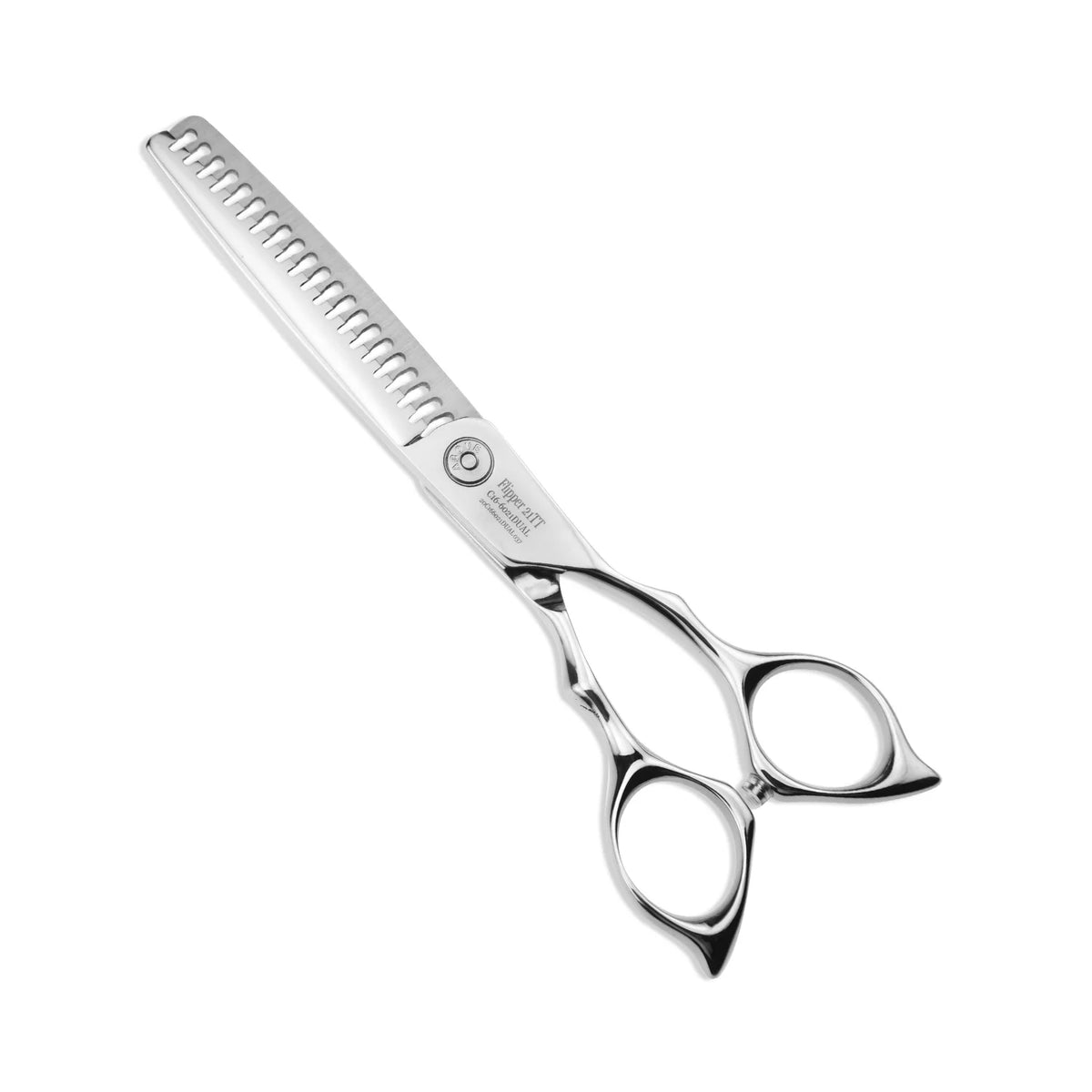 Above Flipper 21TT No-Line (Dual Tooth) Blending Shears