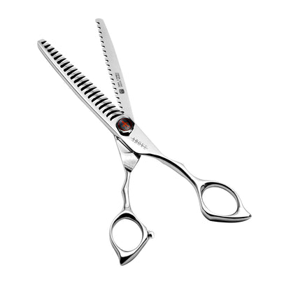 Above Flipper 21TT No-Line (Dual Tooth) Blending Shears