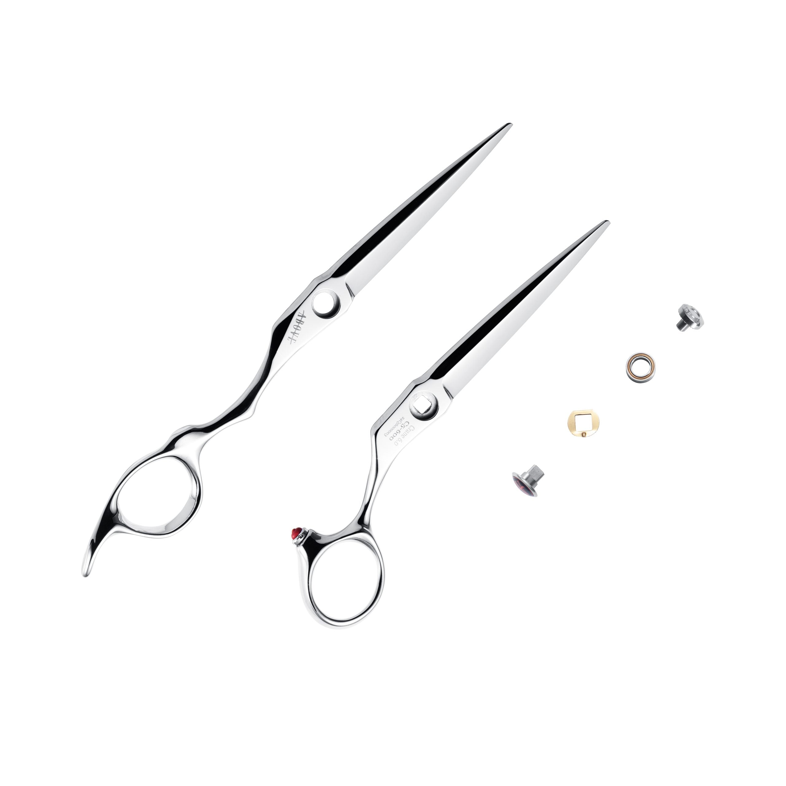 Above New iCrane Hair Cutting Shears