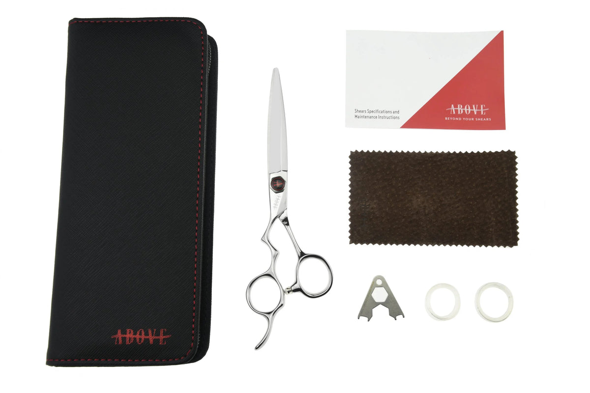 Above ErgoD Left Hair Cutting Shears