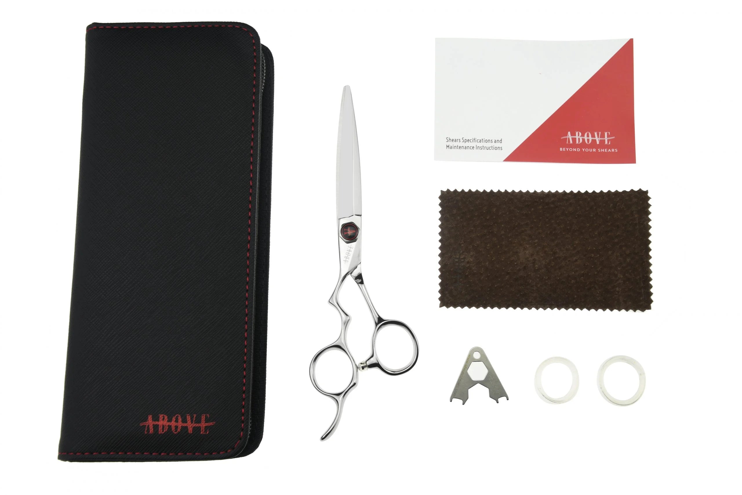 Above ErgoD Left Hair Cutting Shears