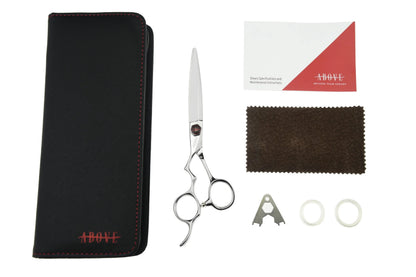 Above ErgoD Left Hair Cutting Shears