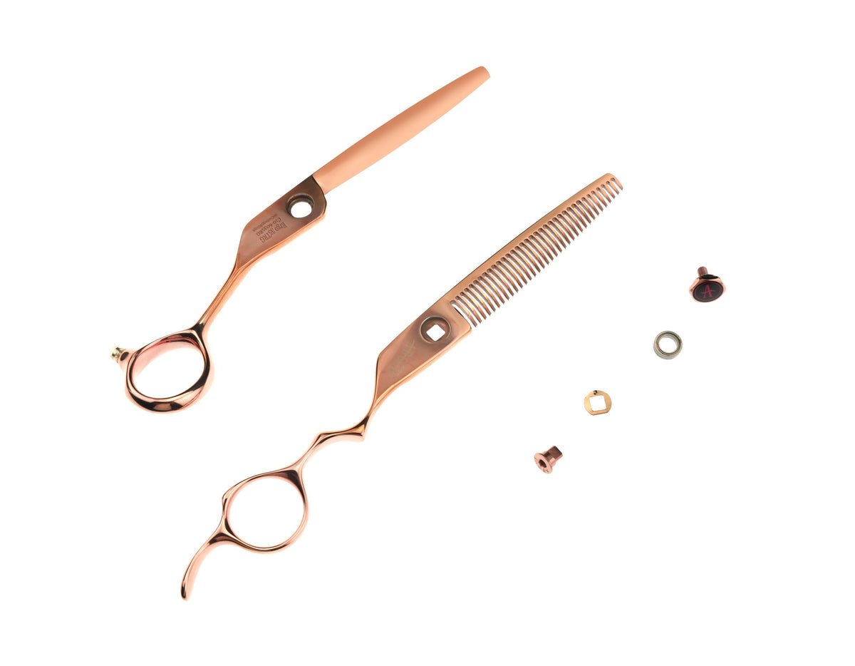 Above Ergo 35T Rose Gold No-Line Blending Hair Cutting Shears